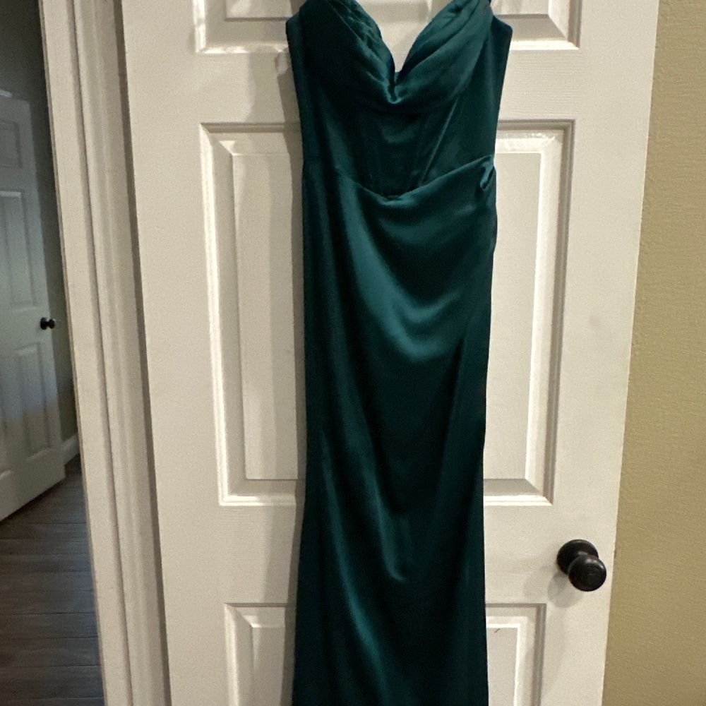 Prom Dress or Homecoming Dress Forest Green Size 2